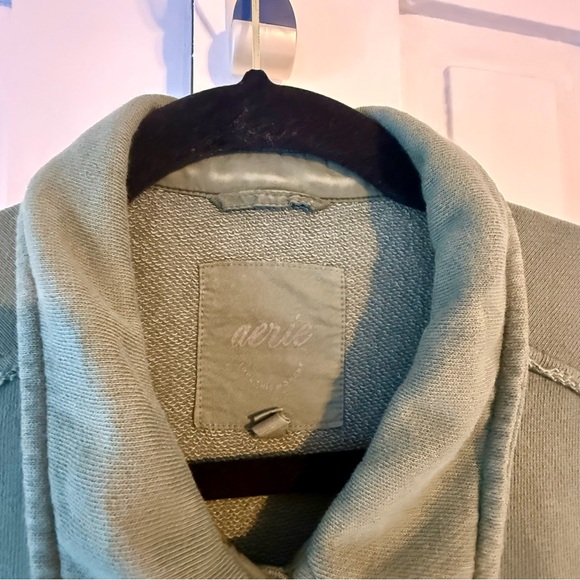 Aerie Olive Green Shirt Jacket - Picture 3 of 4
